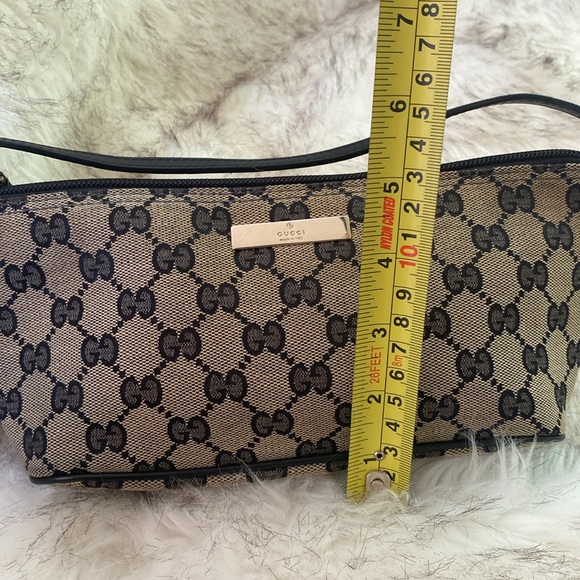 Gucci Vintage Pochette Canvas Monogram Baguette Bag - Picture 9 of 11